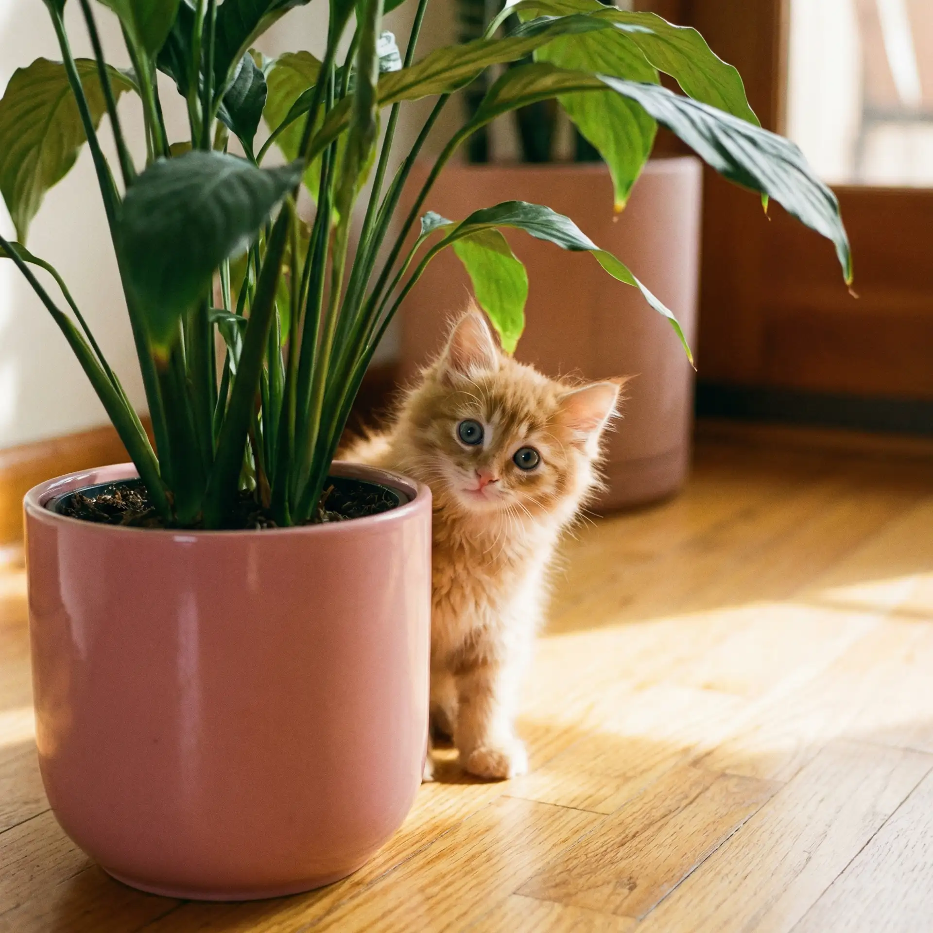 小猫从花盆后探头 - 漂亮妈妈电影在线观看